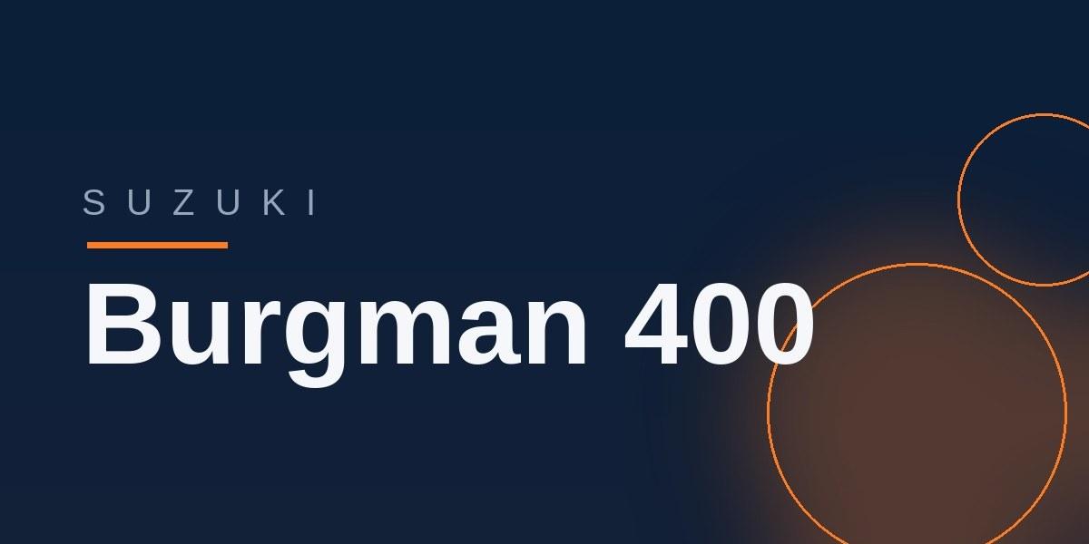 „Suzuki Burgman 400“